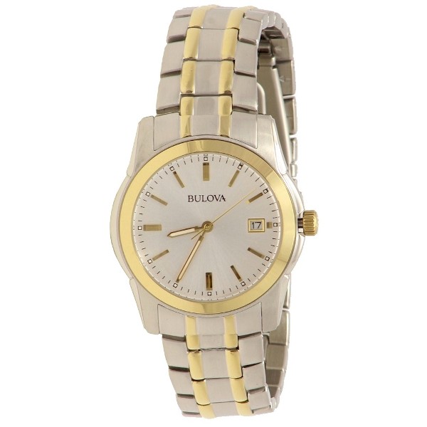  Bulova Men's 98H18 Two Tone Stainless Steel Analog Watch 