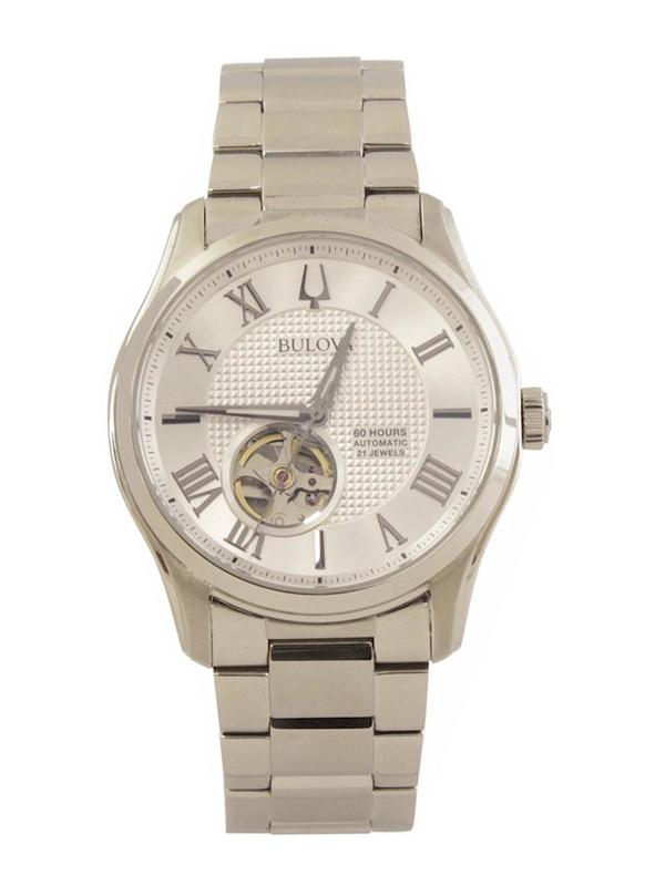  Bulova Men's Classic Wilton 96A207 Silver Analog Watch 