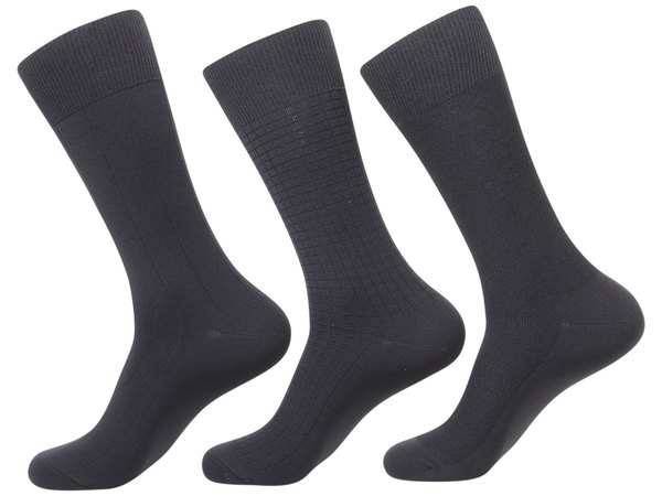  Calvin Klein Men's 3-Pack Socks Assorted Black A91149 Microfiber 