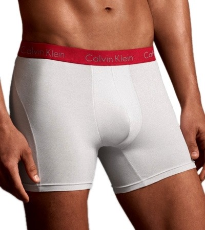 Calvin Klein Men's Pro Stretch White/Red Band Boxer Brief Underwear