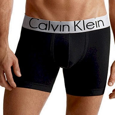  Calvin Klein Men's Steel Microfiber Boxer Brief Underwear Black 