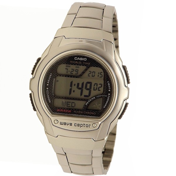  Casio Men's Wave Ceptor WV58DA-1AV Silver/Black Digital Watch 