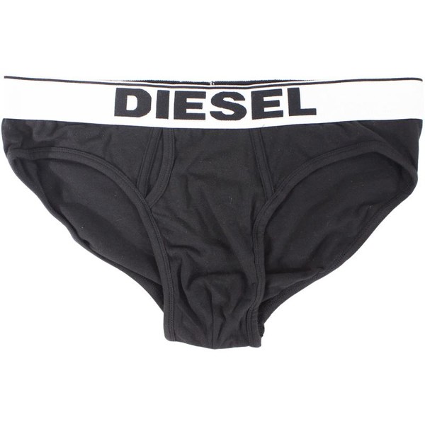  Diesel Men's Lukek Black With White Band Briefs 