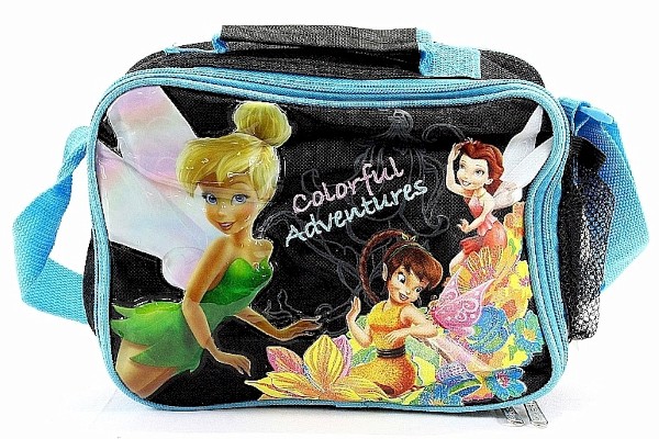  Disney Fairies Girl's Black/Blue Insulated Lunch Bag 