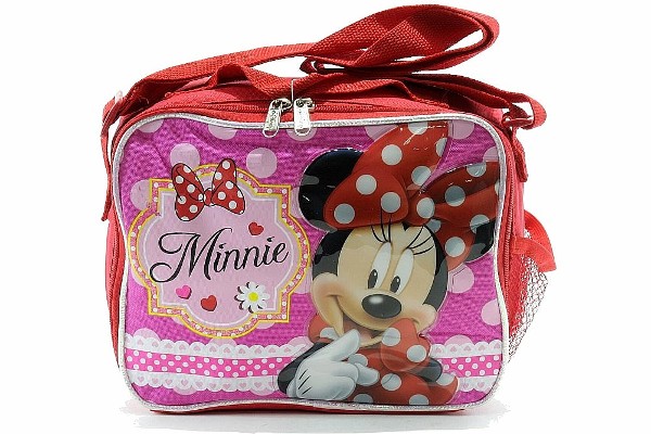  Disney Minnie Mouse Happy Face Pink Insulated Lunch Bag 