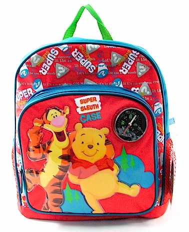  Disney My Friends Tiger & Pooh Kids Backpack Red/Blue School Bag 