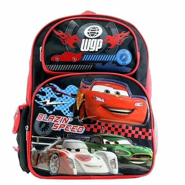  Disney Pixar's Cars 3D Blazin' Speed Backpack Bag 