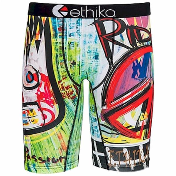  Ethika Men's The Staple Fit Ride Assorted Long Boxer Brief Underwear 