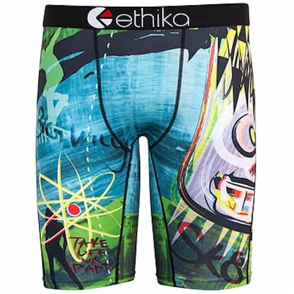  Ethika Men's The Staple Fit Sk8 Assorted Long Boxer Brief Underwear 