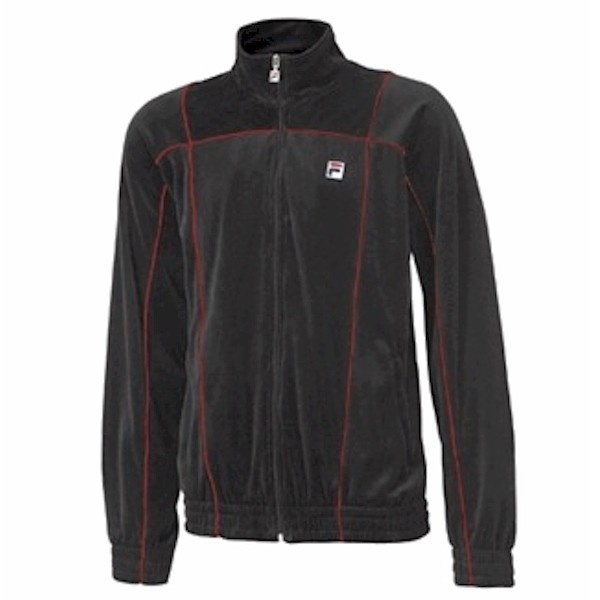  Fila Men's Velour Manno LM113H53 Black Jacket 