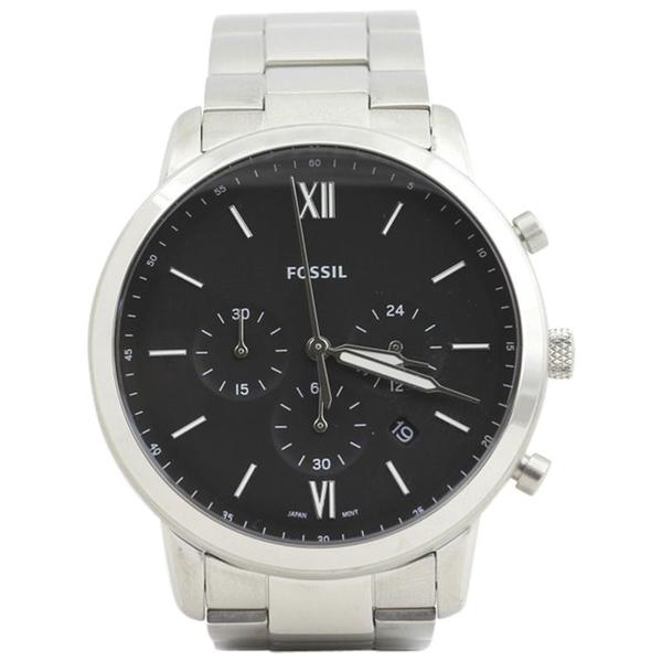  Fossil Men's FS5384 Silver Stainless Steel Chronograph Analog Watch 