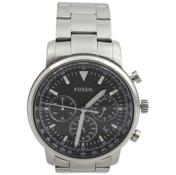  Fossil Men's FS5412 Silver Stainless Steel Chronograph Analog Watch 