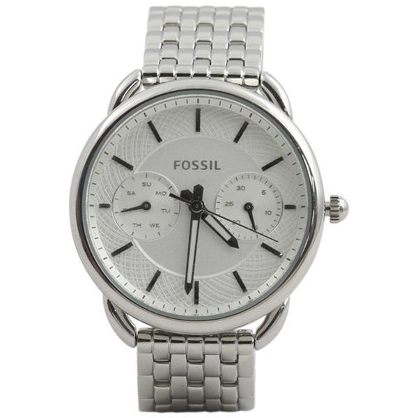  Fossil Women's ES3712 Silver Stainless Steel Analog Watch 