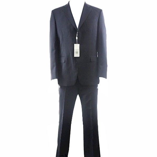  Gianfranco Ferrre Suit Men's 3-buttons Black Wool 2-Back Vent 