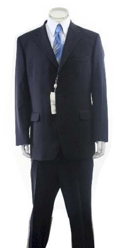 Gianfranco Ferrre Suit Men's 3-Button Navy Wool 2-Back Vent | JoyLot.com