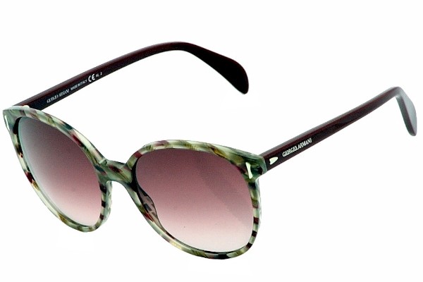  Giorgio Armani Women's GA 842/S 842S 45PPB Havana/Burgundy Sunglasses 56mm 