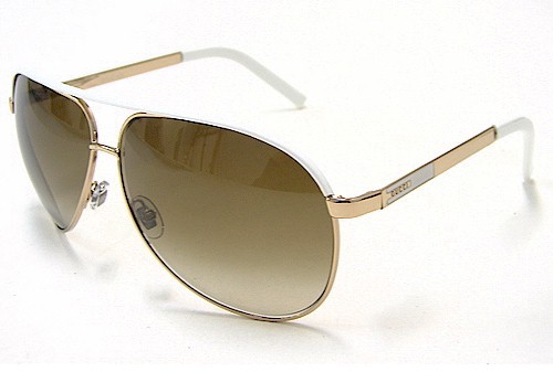  GUCCI 1827/S Sunglasses 1827S White/Gold BNC/IS Shades 