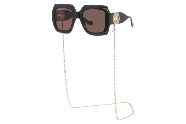 Amazon.com: Gucci GG1022S women Sunglasses Shiny Black/Grey 54/23/140 :  Clothing, Shoes & Jewelry
