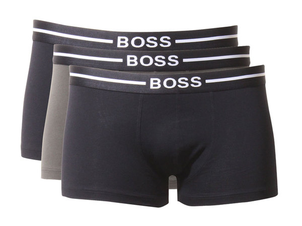 Hugo Boss Men's Boxers Trunks Stretch Underwear 3-Pairs Black/Blue Sz ...
