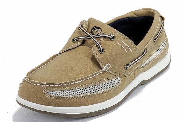  Island Surf Men's Fashion Lace Up Parchment Cod Boat Shoes 