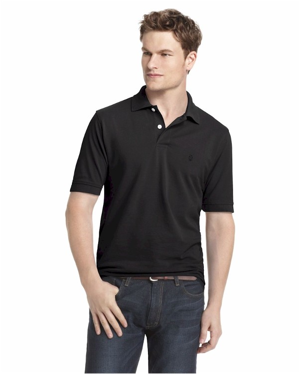 Izod Men's 100% Cotton Heritage Solid Polo Shirt | JoyLot.com