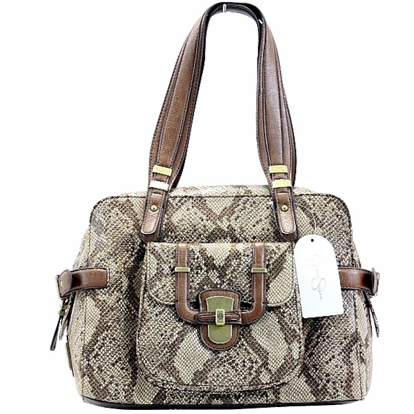  Jessica Simpson Nolita Satchel JS4062 Camel PCCML Handbag 