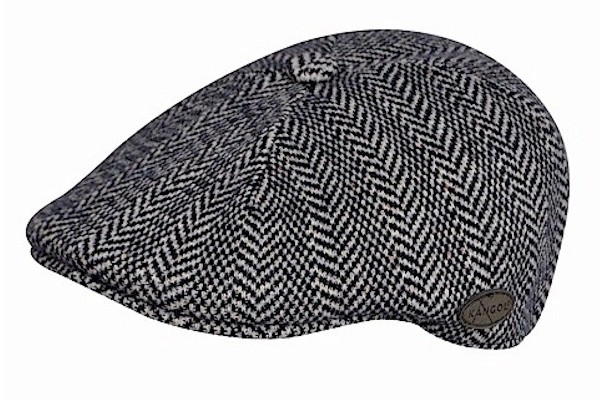  Kangol Herringbone 507 Dark Blue Flat Cap Hat 