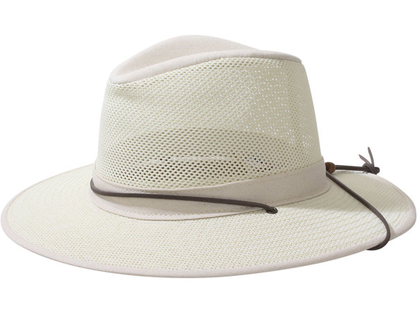 Henschel Distressed Aussie Mesh Breezer Hat with Camo Under Brim 