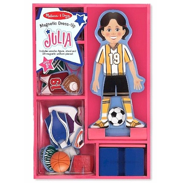  Melissa & Doug Magnetic Dress-Up Sports Julia Pretend Play Toy Age 3+ 