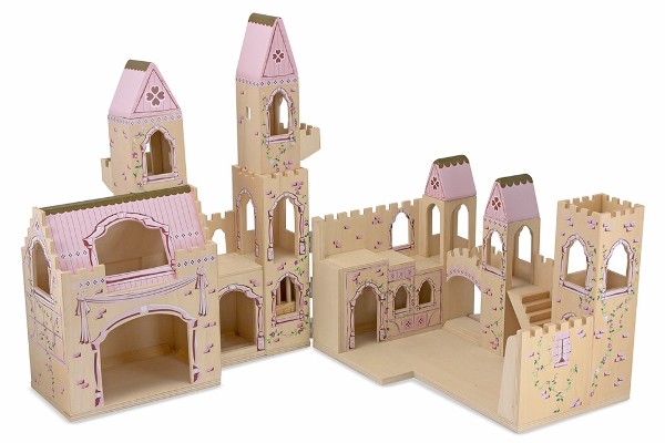  Melissa & Doug Wooden Folding Princess Dollhouse Castle Toy Age 3+ 