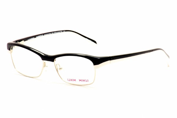  Mikli By Alain Mikli Eyeglasses ML1107 001 Black/White Optical Frame 