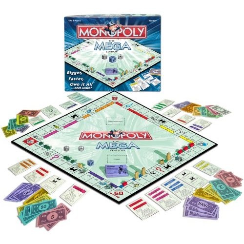  Monopoly The Mega Edition Board Game Toy 