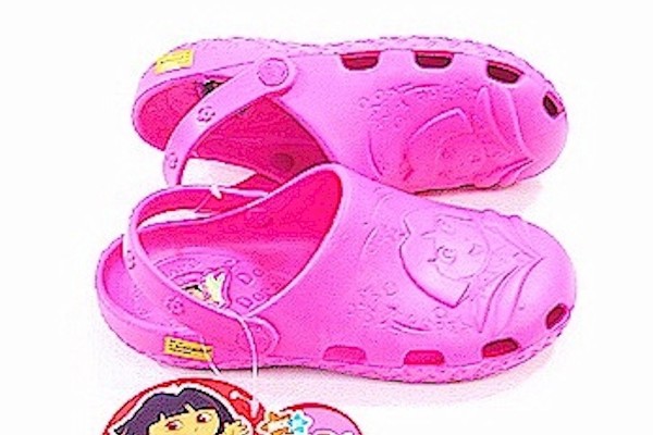  Nick Jr.'s Dora The Explorer Girl's Fuchsia Slip On Clog Sandals Shoes 