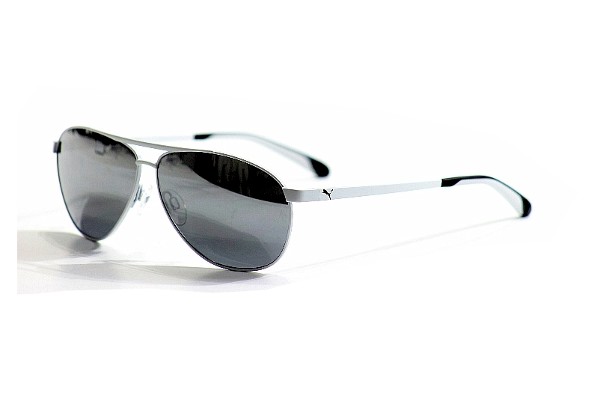  Puma White Aviator PU15128 Sunglasses 
