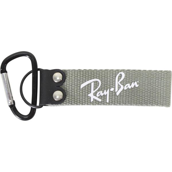  Ray Ban Metal & Fabric Caribiner Keychain 