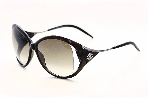  Roberto Cavalli Women's Clivia 573S 573/S 01F Black/Brown Sunglasses 
