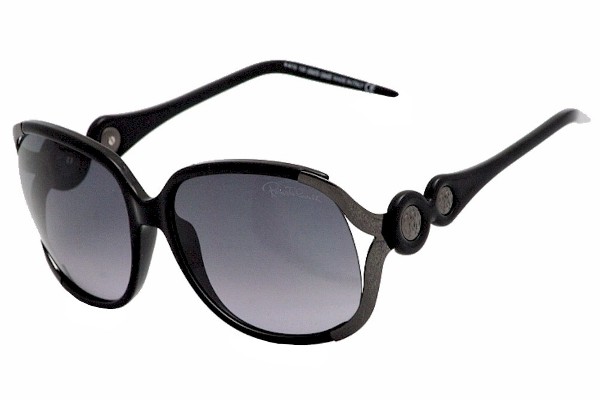  Roberto Cavalli Women's Gerbera RC589S RC/589/S 01B Black Sunglasses 60mm 