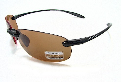  Serengeti Nuvino 7317 Sunglasses Shiny Black Polarized Shades 