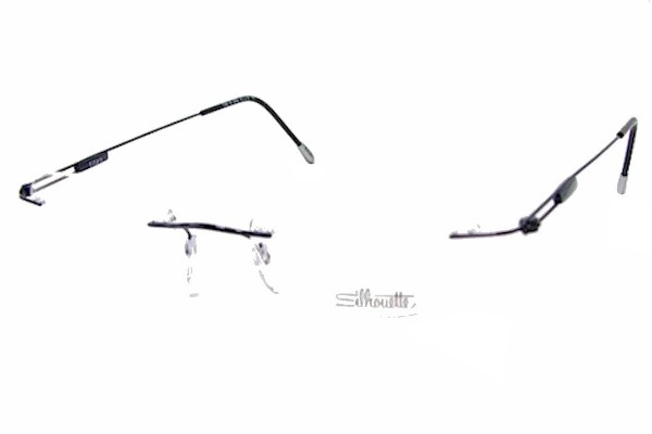  Silhouette Eyeglasses Titan Next Generation III Chassis 7534 6082 Black Frame 