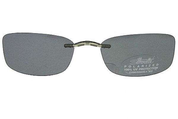  Silhouette Titan Next Generation III 5065 Gray Polarized Clip-On Sunglasses 