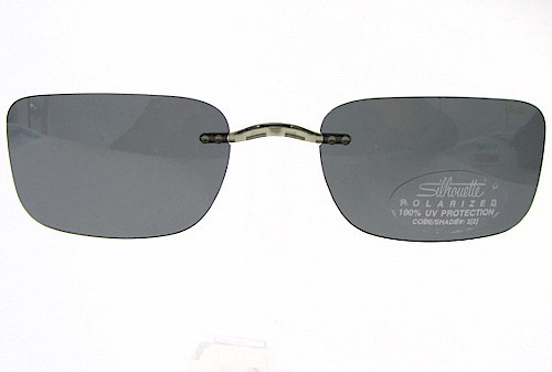 Silhouette Zenlight 5065 Gray Polarized Clip-On Sunglasses