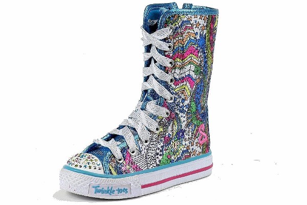 Skechers Girl's Twinkle Toes Dizzy Diva Fashion Light Up Sneaker Shoes ...