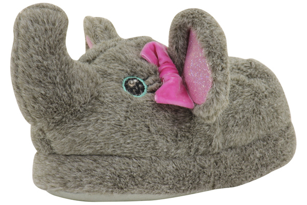  Stride Rite Toddler/Little Girl's Grey Elephant Fashion Light Up Slippers Shoes 