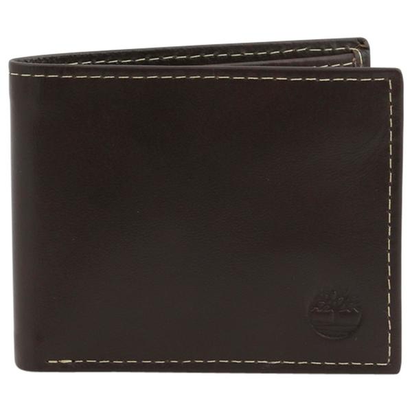 Timberland Men's Cloudy Genuine Leather Passcase Wallet | JoyLot.com