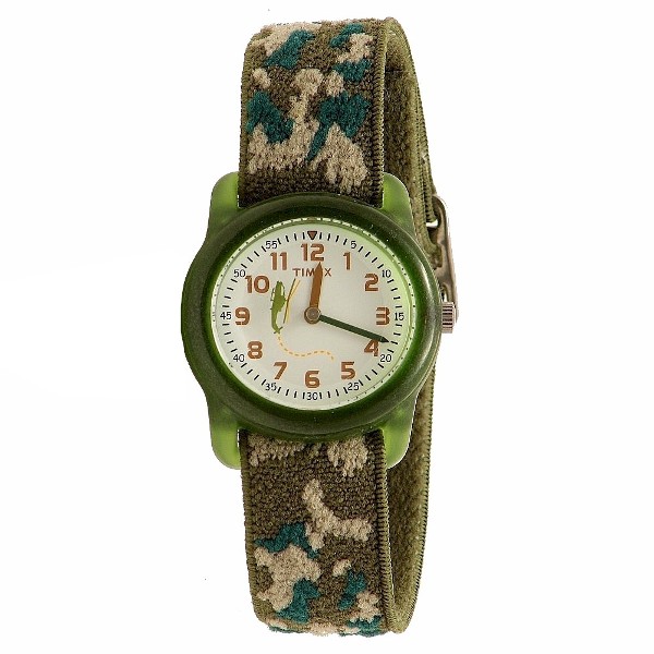  Timex Boy's T78141 Stretch Nylon Band Camo Analog Watch 