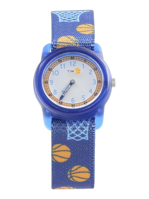  Timex Boy's TW7C16800 Time Machines Blue Basketball Analog Watch 