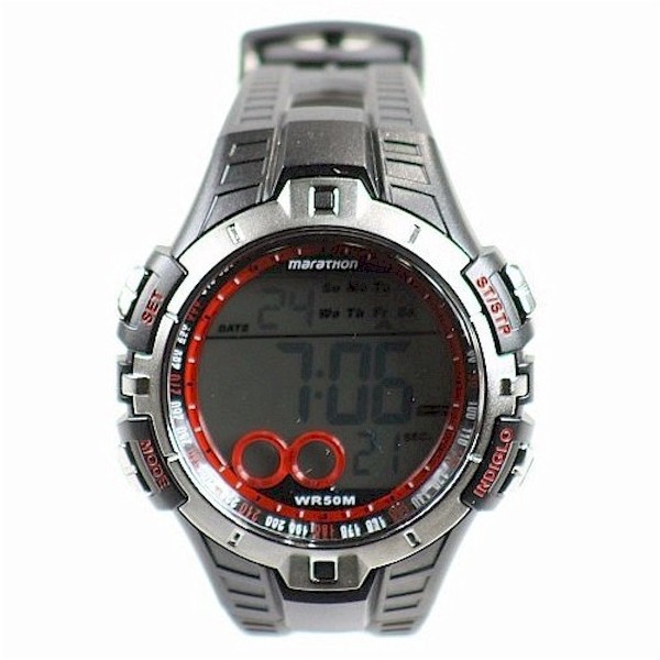  Timex Marathon Men's T5K4239J Black Chronograph Digital Watch 