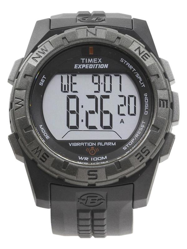  Timex Men's T49851 Expedition Vibration Alarm Black Digital Watch 