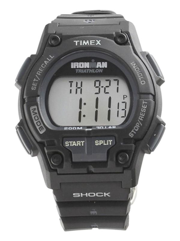  Timex Men's T5K196 Ironman Triathalon Shock 30 Black Digital Watch 