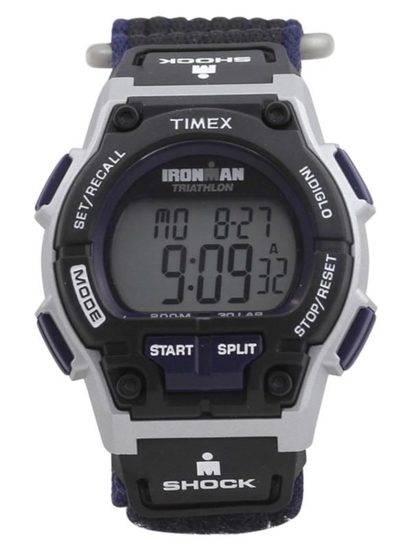  Timex Men's T5K198 Ironman Original 30 Shock Black/Blue Digital Watch 